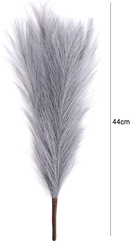 Ivory Dried Pampas Grass Branches 17 Inch for Home Wedding Decor