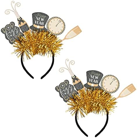 Beistle Happy New Year Headbands with Glitter and Stars