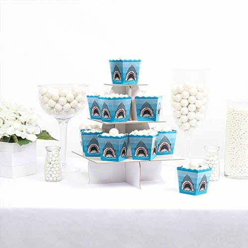 Big Dot of Happiness Shark Zone Party Favor Boxes Set of 12