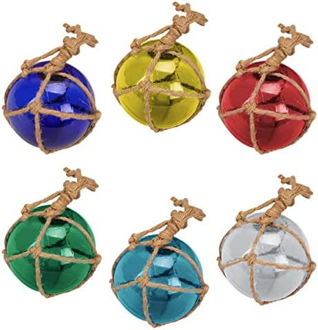 SaditY Nautical Glass Balls Coastal Decorative Ornaments