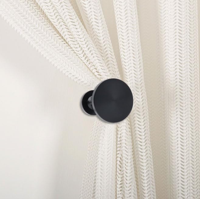 Shonmogar Black Zinc Alloy Curtain Tiebacks 2 Pack