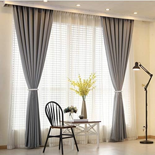 HIASTRA Curtain Tiebacks Ropes 2pcs Grey Handmade Holdbacks