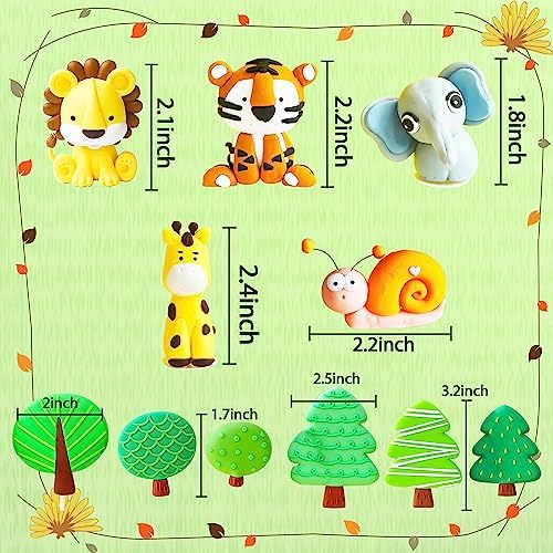 JeVenis Luxury Jungle Baby Animals Cake Decoration