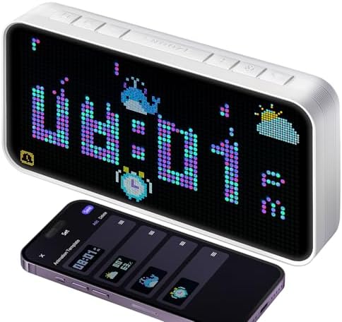 Dekala PixelRise Smart Alarm Clock for Bedroom