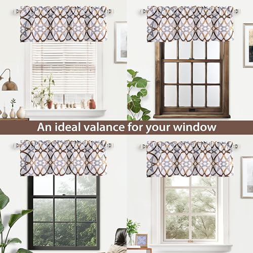 DriftAway Alexander Pattern Blackout Valance 52x14 Inches