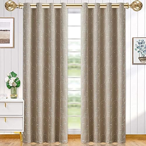 Ycolnaefllr Round Gold Finials for Curtain Rods