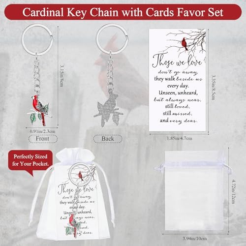 Ecally 20 Set Funeral Favors Keychain Celebration of Life Memorial Gifts
