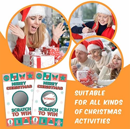 DYIRBIIY Christmas Scratch Off Game Cards 40 Pack
