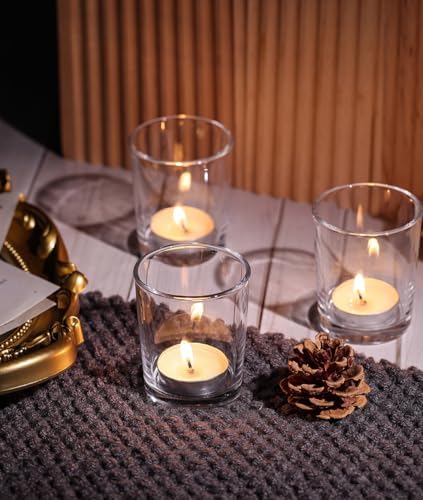 Letine 36-Pack Clear Votive Candle Holders
