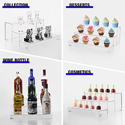3-Tier Assembled Back Bar Bottle Rack Display Stand