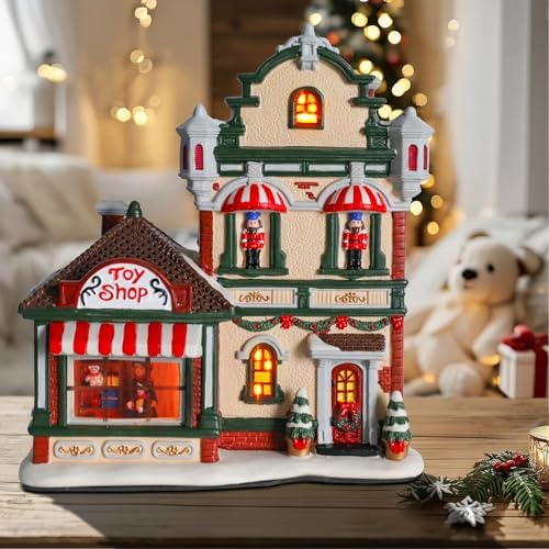 VCUTEKA Gingerbread House Christmas Decor Indoor