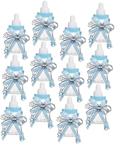 KOMBIUDA 12pcs Shower Candy Favors Bottle Boxes for Boys and Girls