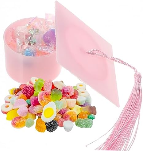 6pcs Graduation Cap Candy Boxes with Tassel