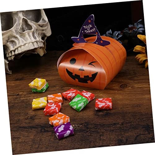 10 Pack Halloween Treats Box Pumpkin Design