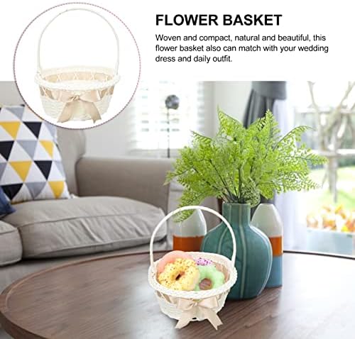STOBOK Wedding Girl Basket with Handle
