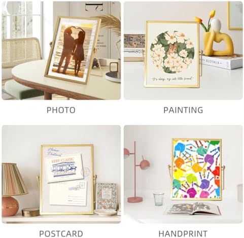 HyzaPhix Gold 4x6 Pressed Flower Frame