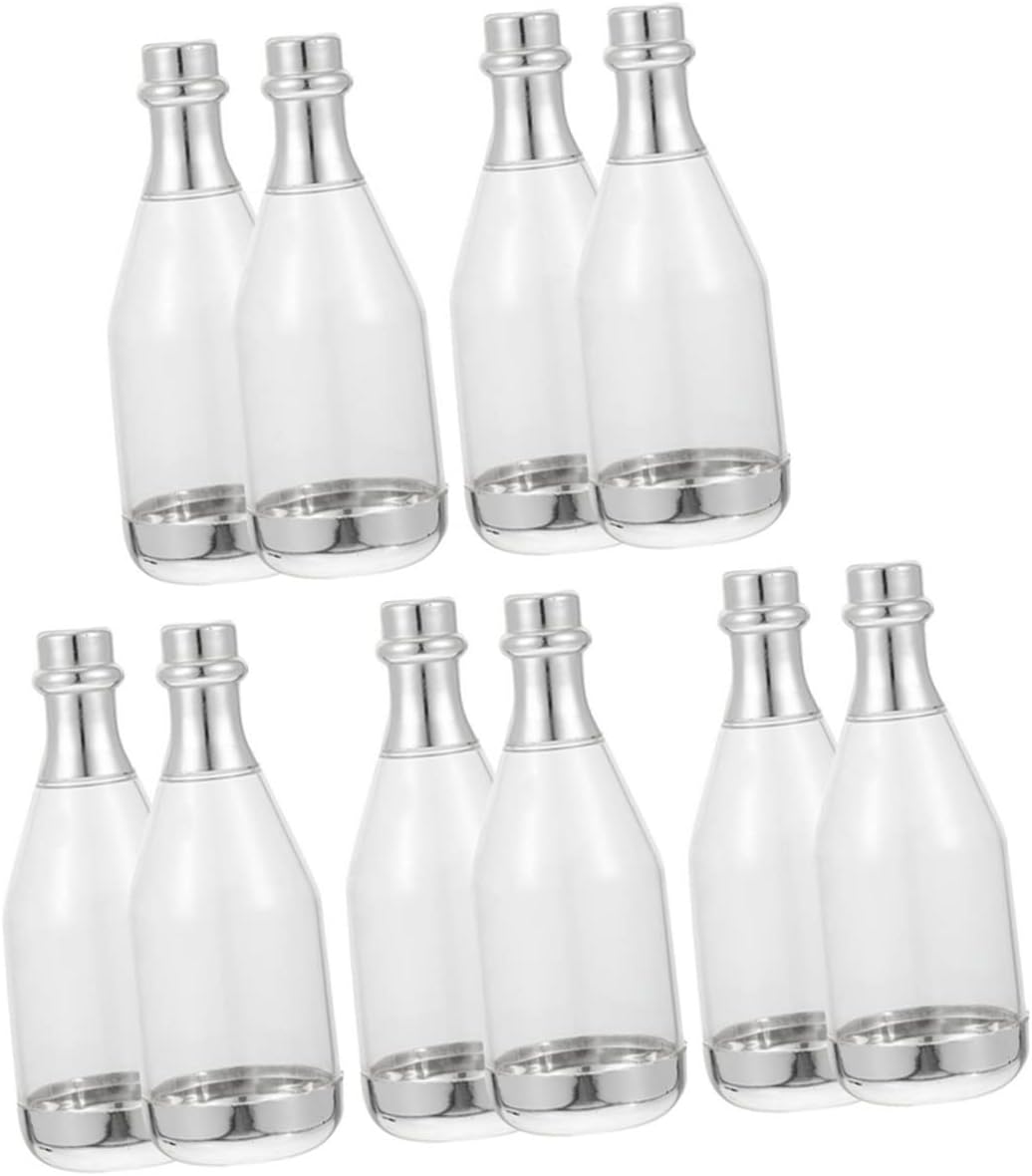 KOMBIUDA 10pcs Wedding Candy Boxes Mini Bottle Containers for Party Favors