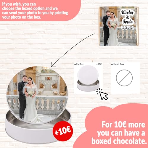Personalized Wedding Chocolate Set of 50