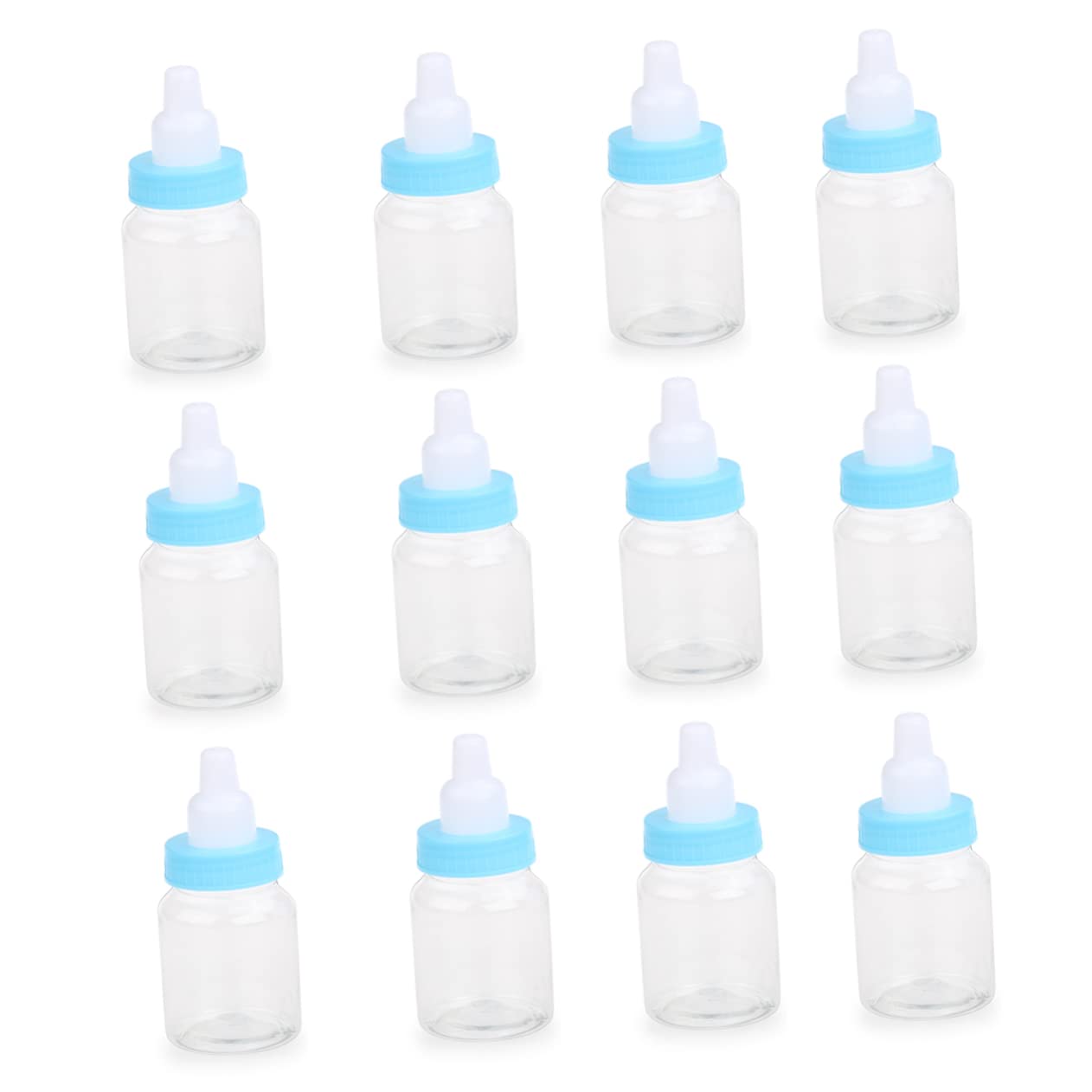 12pcs Blue Mini Candy Bottle Shower Favors
