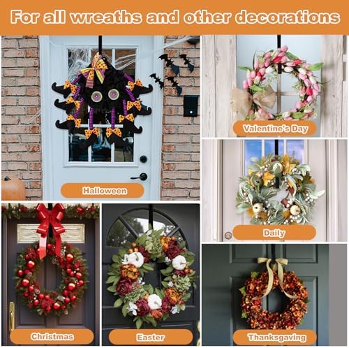 PECULA 2 Pack 14 Inch Wreath Hangers for Front Door
