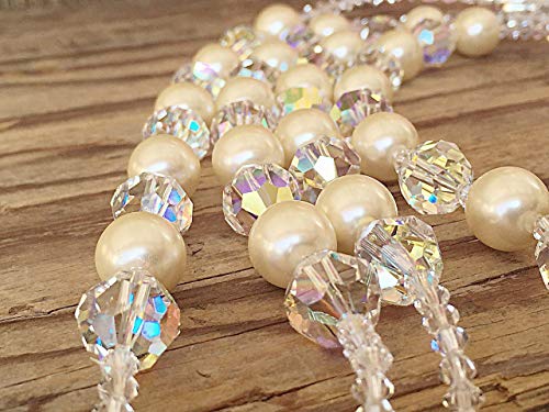 Crystal And Pearls Wedding Lasso Favor