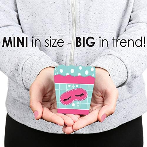 Big Dot of Happiness Spa Day Party Favor Boxes Set of 12