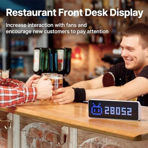 ULANZI TC001 Smart Pixel Clock with Weather and Social Media