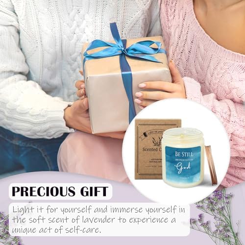 Christian Gifts for Women Lavender Candle