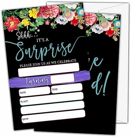 OICPYD Surprise Birthday Invitations Set