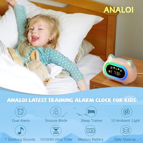 ANALOI Alarm Clock with Dual Alarm and Night Light