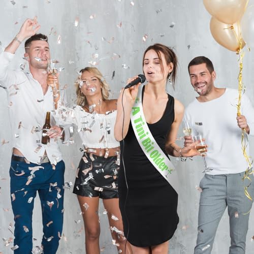 Martini Green A Tini Bit Older Birthday Sash