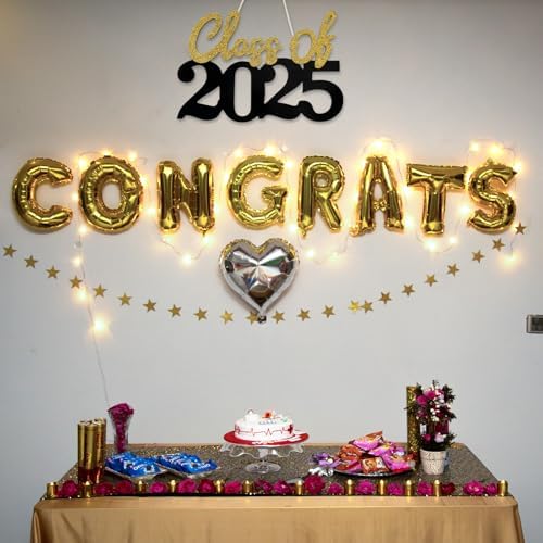 2025 Graduation Wooden Sign Gold 1575x984 Inches