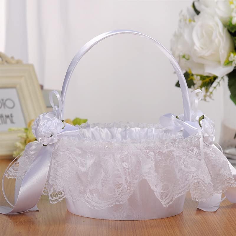 2 PCS Creative Handheld Wedding Flower Baskets for Girls and Kids