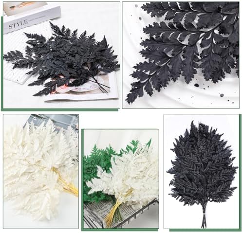 Tavkite Dried Boston Ferns 10 PCS 15 Inch Real Leaves
