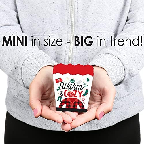 Big Dot of Happiness Christmas Pajamas Mini Favor Boxes Set of 12