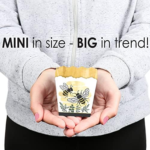 Big Dot of Happiness Little Bumblebee Party Favor Boxes Set of 12