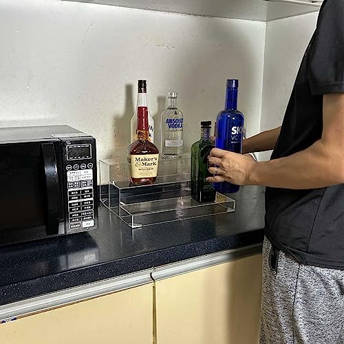 3-Tier Assembled Back Bar Bottle Rack Display Stand