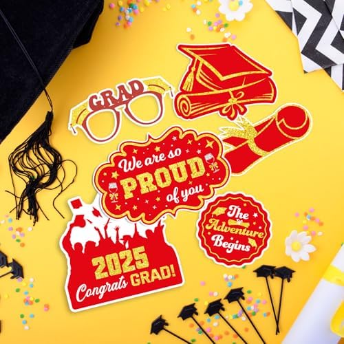 Class of 2025 Graduation Photo Booth Props Set