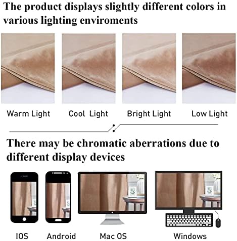 StangH Blush Velvet Valance Curtain - 52x18 Inches 1 Panel