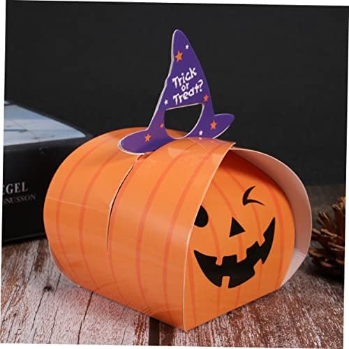 10 Pack Halloween Treats Box Pumpkin Design