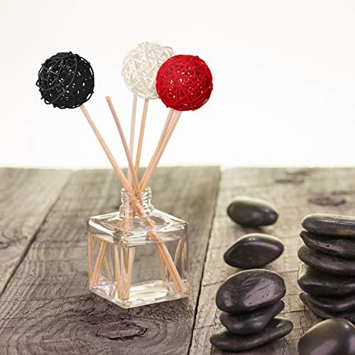Yaomiao 15 Piece Wicker Rattan Decorative Orbs