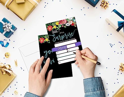 OICPYD Surprise Birthday Invitations Set