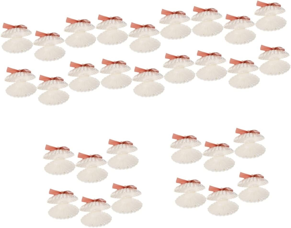 PRETYZOOM 30pcs Shell Shape Candy Boxes for Wedding and Party Favors