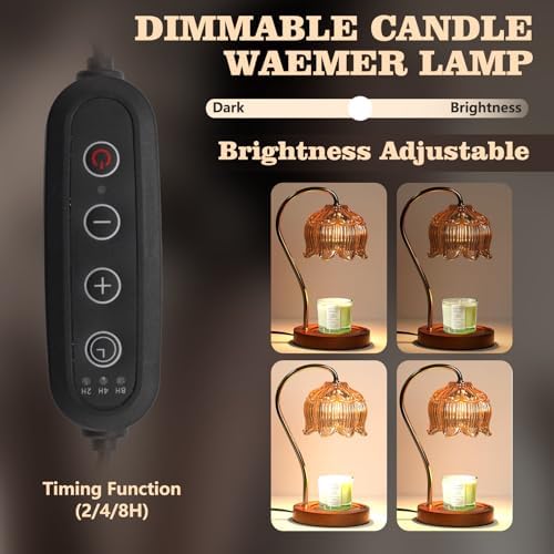 GEEZO Fragrance Candle Warmer Lamp with Timer and Dimmer