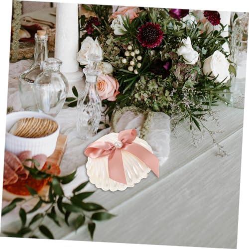 PRETYZOOM 18pcs Shell Shape Candy Boxes for Weddings and Parties