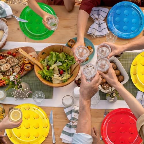 48Pcs Building Block Paper Plates for Birthday Parties