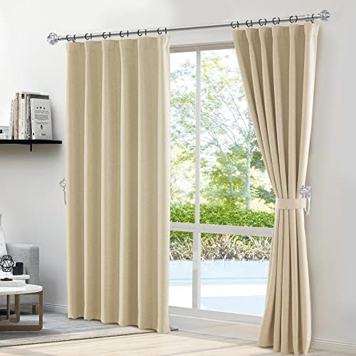 2 Pack Silver Curtain Holdbacks with Crystal Finials