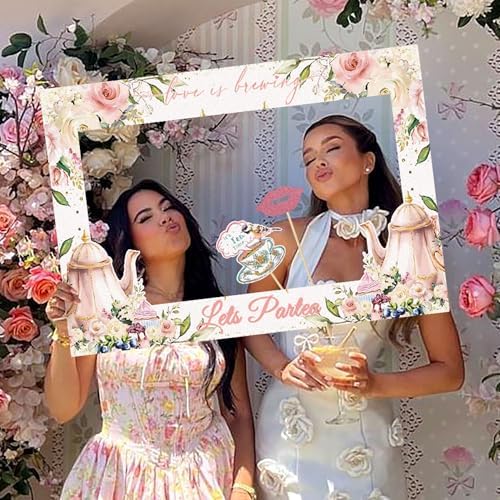 LaVenty Tea Party Photo Booth Props Frame