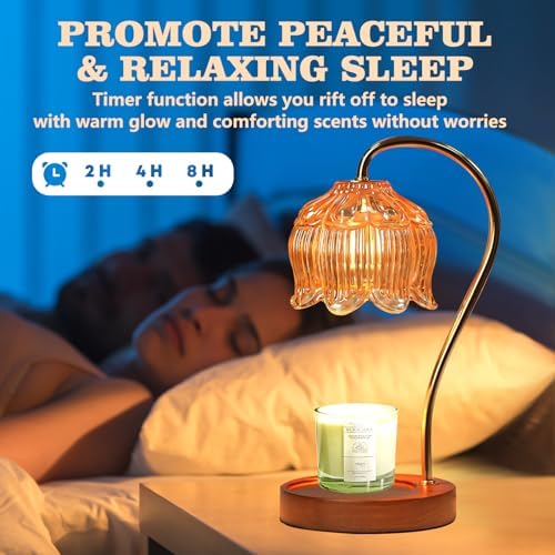 GEEZO Fragrance Candle Warmer Lamp with Timer and Dimmer