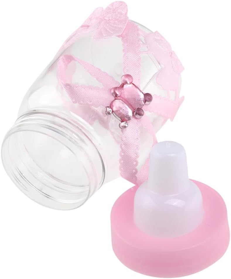 PRETYZOOM 12pcs Pink Candy Boxes with Lids